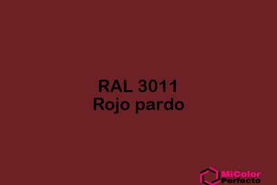 RAL 3011 Rojo pardo
