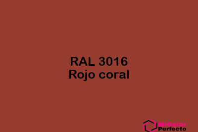 RAL 3016 Rojo coral