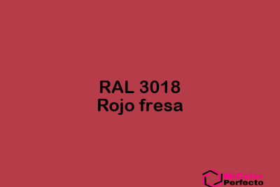 RAL 3018 Rojo fresa