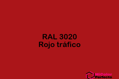 RAL 3020 Rojo trafico