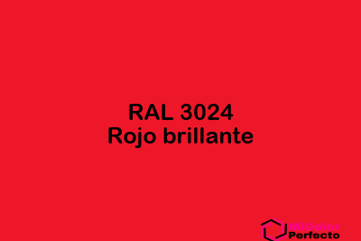 RAL 3024 Rojo brillante