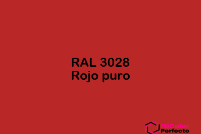 RAL 3028 Rojo puro