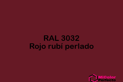 RAL 3032 Rojo rubi perlado