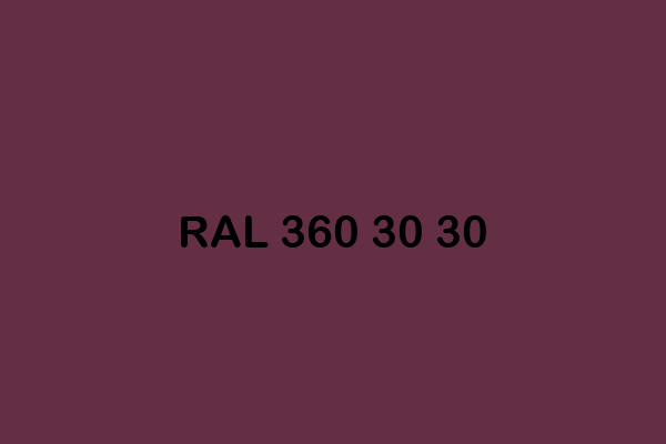 RAL 360 30 30 ral design