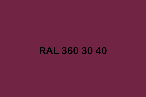 RAL 360 30 40 ral design