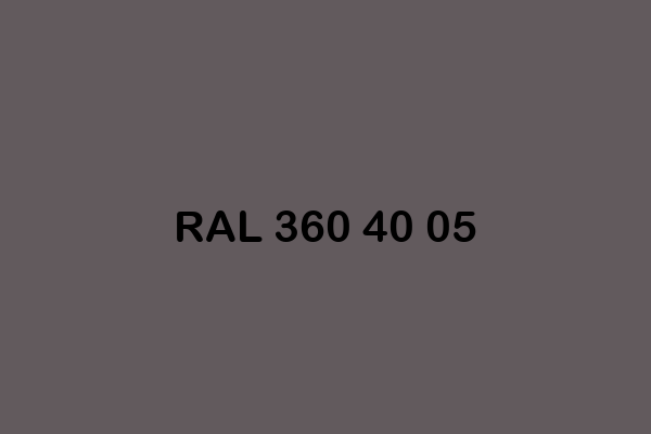 RAL 360 40 05 ral design