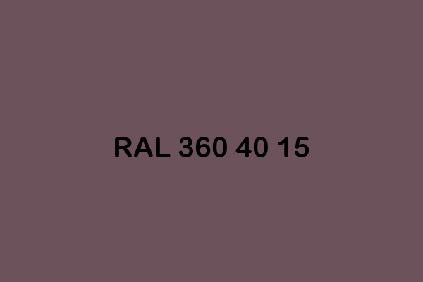 RAL 360 40 15 ral design