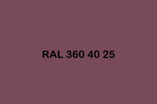 RAL 360 40 25 ral design