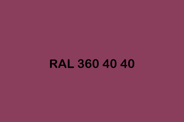 RAL 360 40 40 ral design