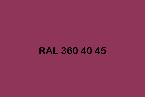 RAL 360 40 45 ral design