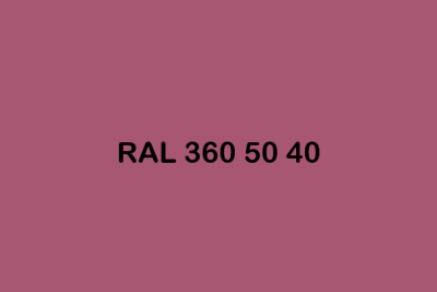 RAL 360 50 40 ral design