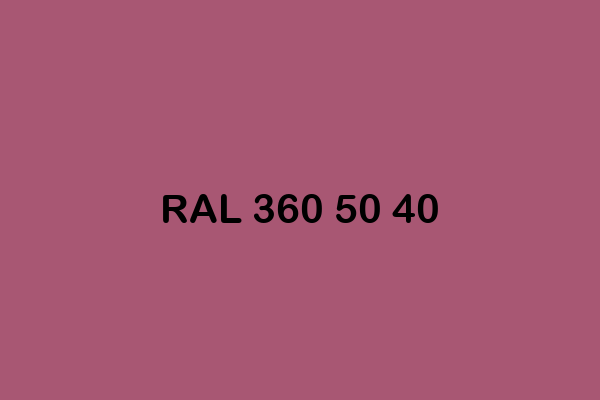 RAL 360 50 40 ral design