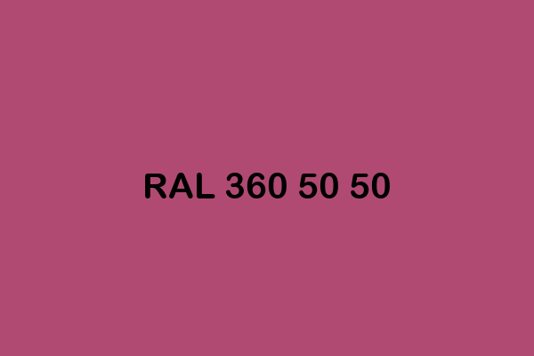 RAL 360 50 50 ral design