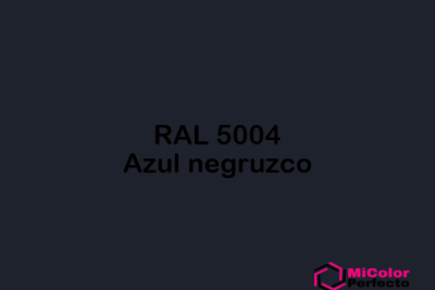 RAL 5004 Azul negruzco
