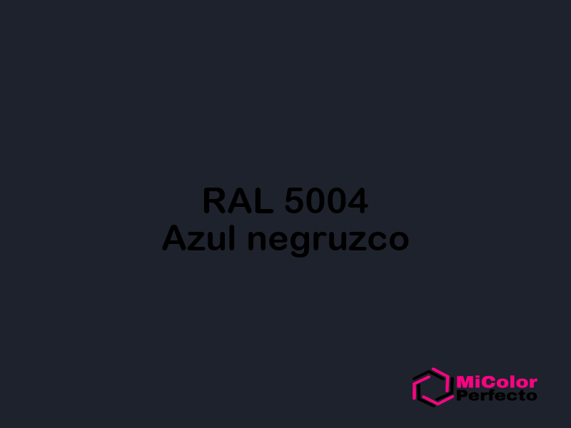 RAL 5004 Azul negruzco