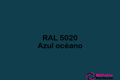 RAL 5020 Azul oceano