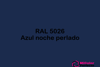 RAL 5026 Azul noche perlado