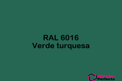 RAL 6016 Verde turquesa