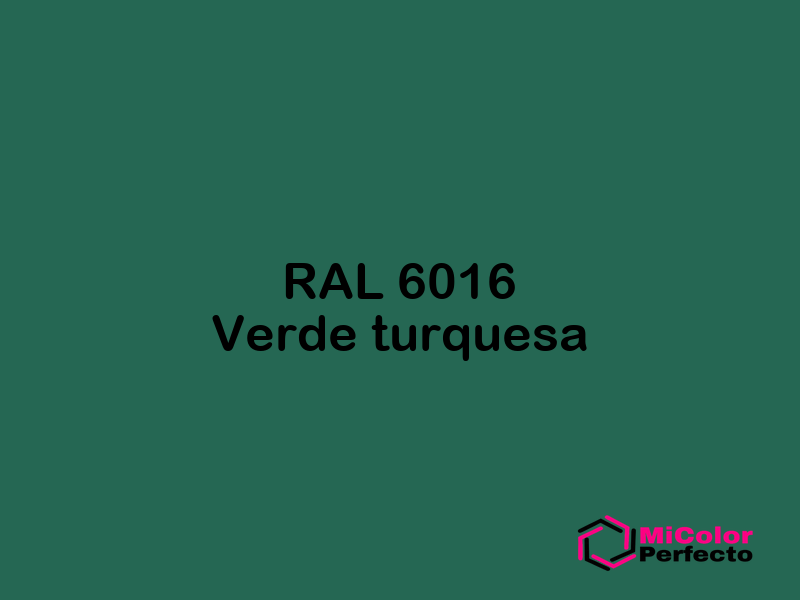 RAL 6016 Verde Turquesa RAL Classic Micolorperfecto RAL