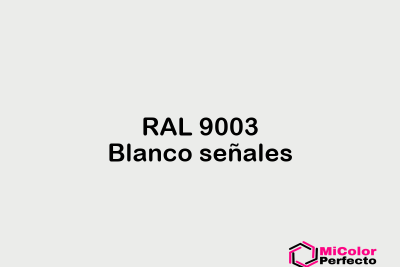 RAL 9003 Blanco senales