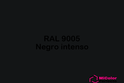 RAL 9005 Negro intenso