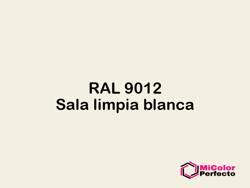 RAL 9012 Sala limpia blanca