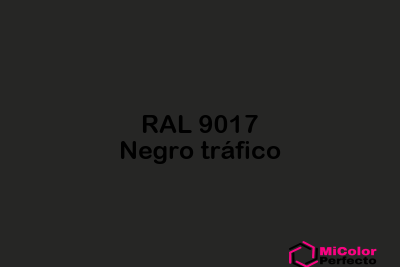 RAL 9017 Negro trafico